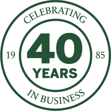 TexaScapes 40 Year logo green
